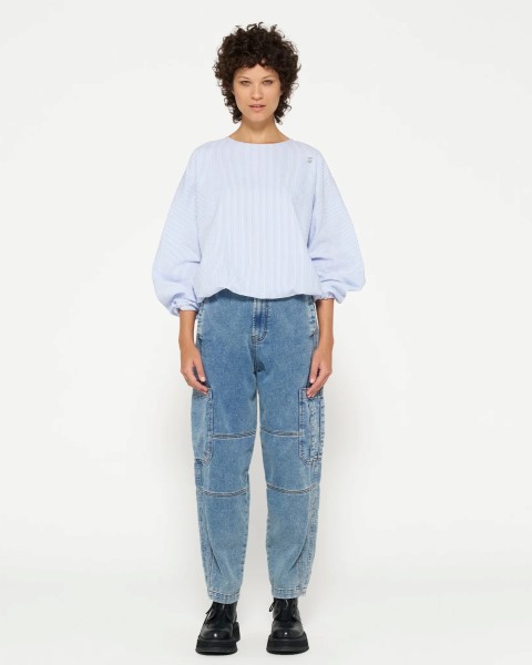 Cargo Jeans "Workwear" in Denim Blue