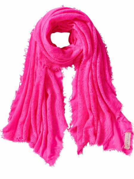 Cashmere Schal in Neon Pink