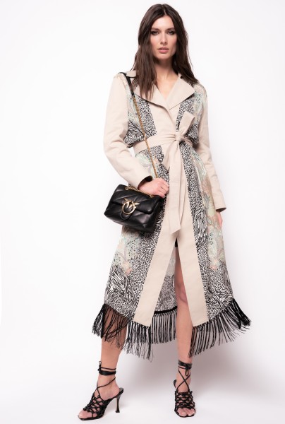 Trenchcoat mit Floral & Animal Muster-Mix "OZIOSA"